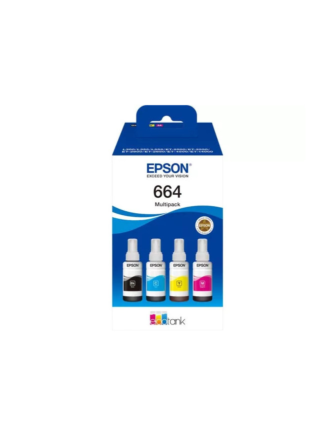 Cerneala EPSON EcoTank 664 Multipack C13T66464A