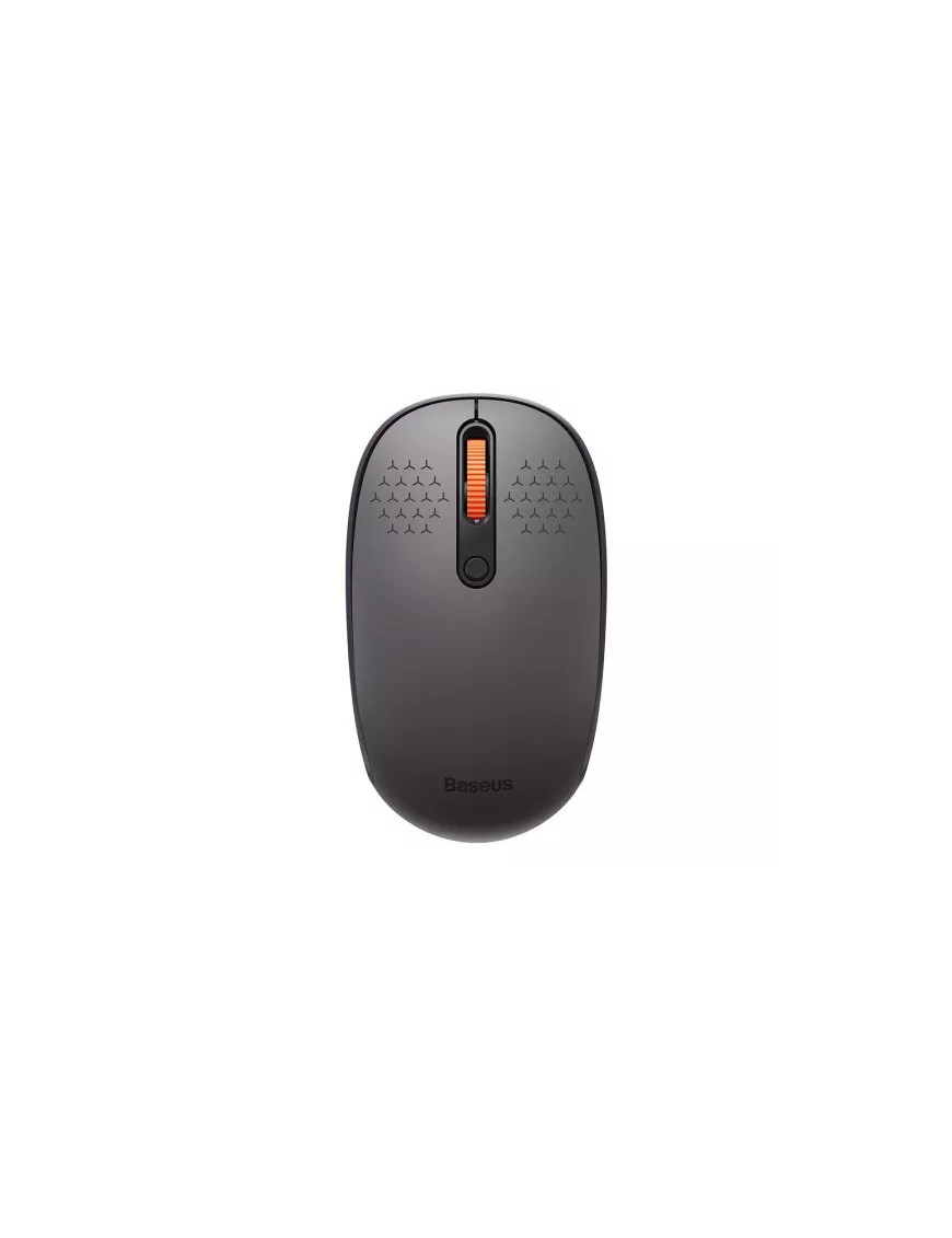 Mouse wireless BASEUS F01B, 1600 dpi, Optic, Gray
