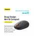 Mouse wireless BASEUS F01B, 1600 dpi, Optic, Gray