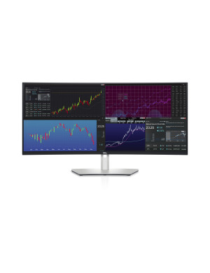 DELL UltraSharp U3824DW monitoare LCD 96,5 cm (38") 3840 x 1600 Pixel Wide Quad HD+ Negru, Argint