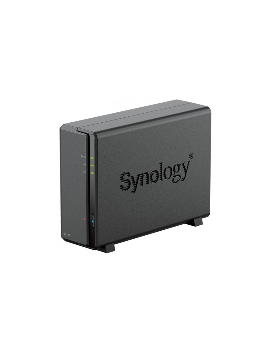 NAS SYNOLOGY DiskStation DS124, Realtek RTD1619B, 1GB RAM, O Unitate de stocare suportata, Black