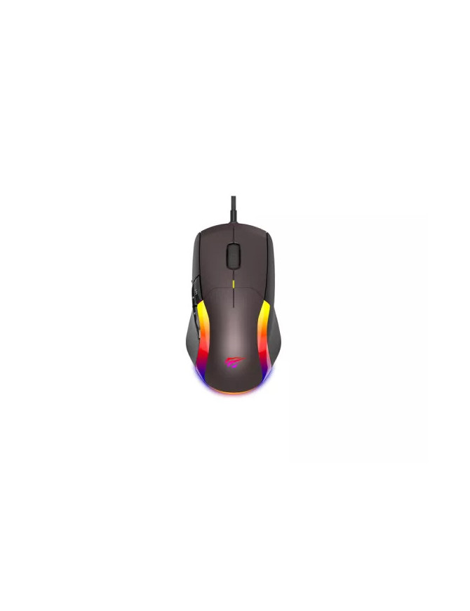 Mouse gaming cu fir HAVIT MS959S, 8000 DPI, RGB, negru
