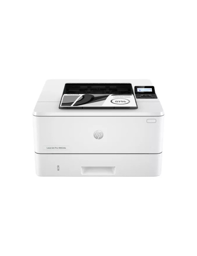 Imprimanta Laser HP LaserJet Pro 4002dw, Monocrom, A4, Duplex, USB/LAN/Wi-Fi, Tava coli: 150 coli, White