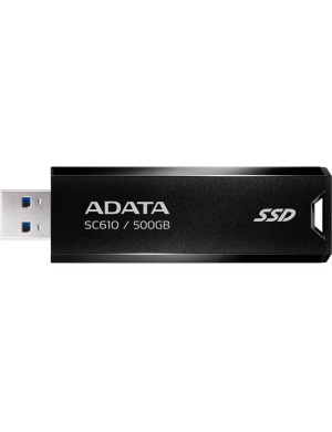 SSD Extern ADATA SC610-500G-CBK/RD, 500GB, USB 3.2 Gen 2, Black