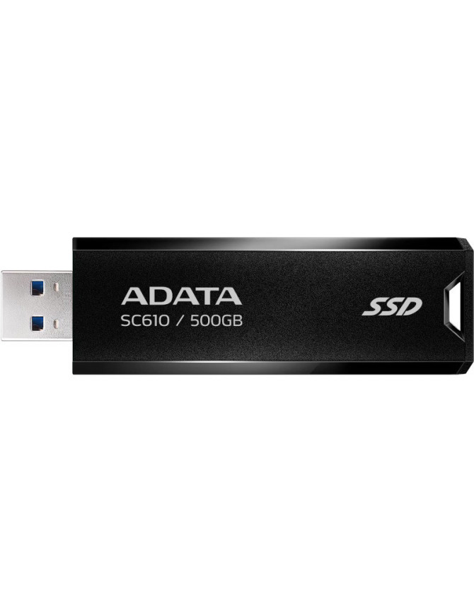 SSD Extern ADATA SC610-500G-CBK/RD, 500GB, USB 3.2 Gen 2, Black