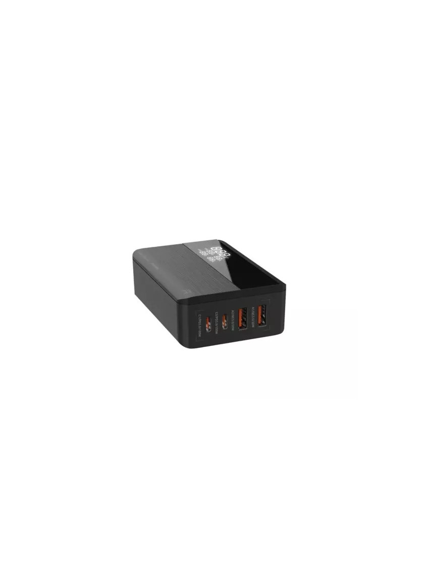 Incarcator retea SERIOUX SRXC-QC100WGAN, 100 W, 2 x USB-C, 2 x USB-A, Negru