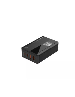 Incarcator retea SERIOUX SRXC-QC100WGAN, 100 W, 2 x USB-C, 2 x USB-A, Negru