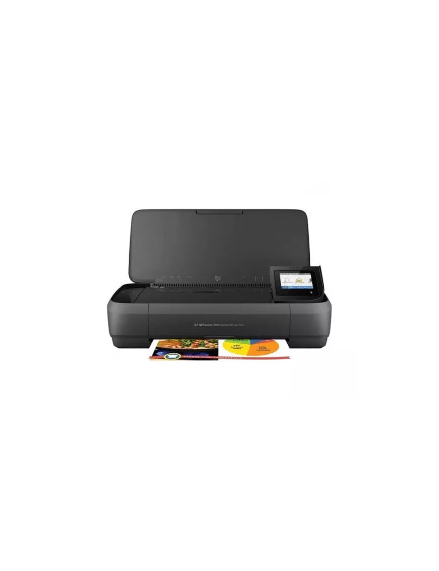 Multifunctionala HP OfficeJet 250 Mobile CZ992A, All-in-One, InkJet, Color, A4, Wi-Fi, Portabila, Negru