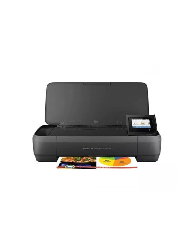 Multifunctionala HP OfficeJet 250 Mobile CZ992A, All-in-One, InkJet, Color, A4, Wi-Fi, Portabila, Negru