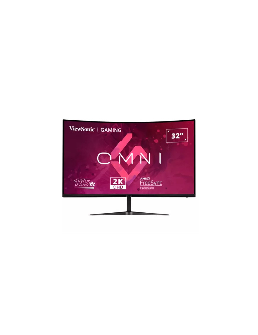 Monitor Gaming LED Curbat VIEWSONIC VX3218C-2K, 31.5" QHD, VA, 1 ms, 165 Hz, Black