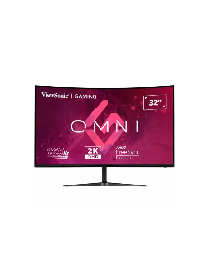 Monitor Gaming LED Curbat VIEWSONIC VX3218C-2K, 31.5" QHD, VA, 1 ms, 165 Hz, Black