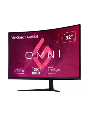 Monitor Gaming LED Curbat VIEWSONIC VX3218C-2K, 31.5" QHD, VA, 1 ms, 165 Hz, Black