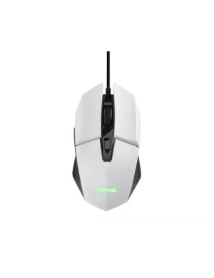 Mouse gaming cu fir TRUST GXT109W Felox 6400 DPI optic USB alb