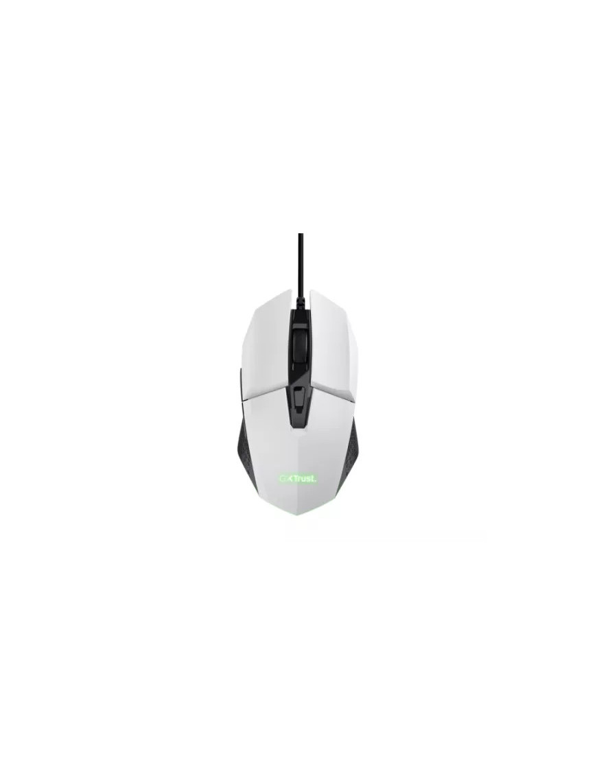 Mouse gaming cu fir TRUST GXT109W Felox 6400 DPI optic USB alb