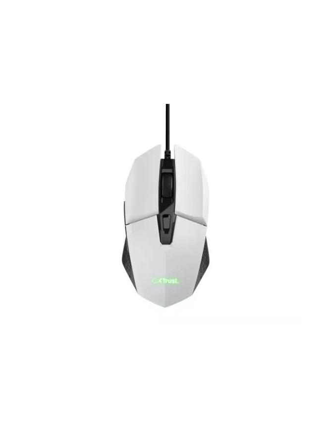 Mouse gaming cu fir TRUST GXT109W Felox 6400 DPI optic USB alb