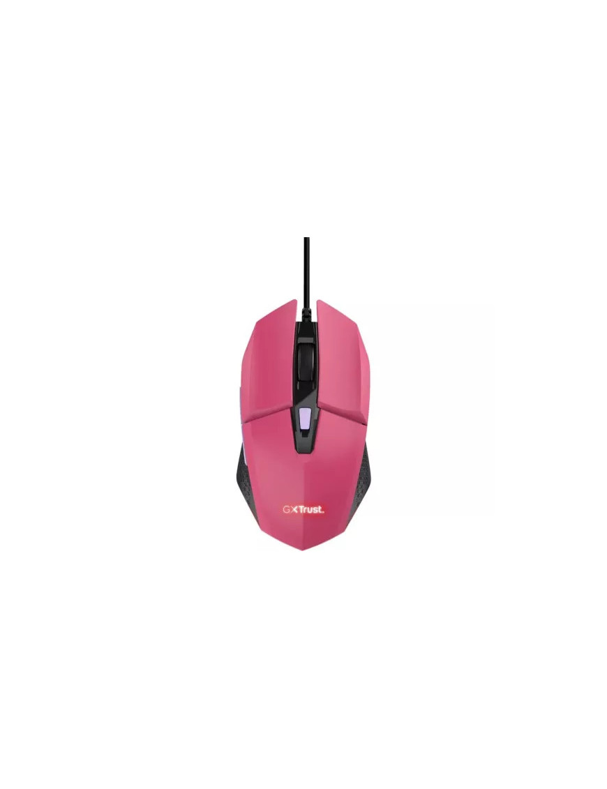 Mouse gaming cu fir TRUST GXT109P Felox 6400 DPI, optic, USB, roz