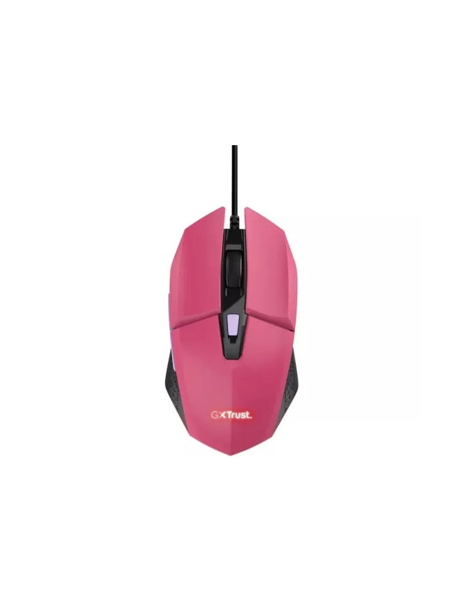 Mouse gaming cu fir TRUST GXT109P Felox 6400 DPI, optic, USB, roz