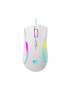 Mouse gaming cu fir HAVIT MS1033, 8000 dpi, USB, RGB, White