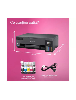 Imprimanta Inkjet CISS Epson EcoTank L11050 C11CK39402, A3, Color, USB, Wireless, Negru