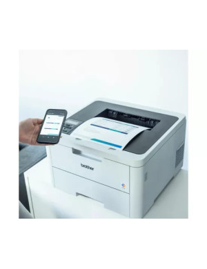 Imprimanta LED BROTHER HL-L3220CW, Color, A4, USB/Wi-Fi, Tava coli: 250 coli, White-Black