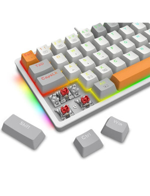 Tastatură mecanică Redragon K642WGO-RGB Akali – compactă, RGB, hot-swappable