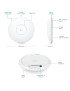 Acces Point UBIQUITI U7-PRO 2.4-6GHz, 802.11 a/b/g/n/ac/ax/be, Tri-Band, Wi-Fi 7, PoE+, port 2.5GbE