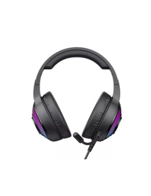 Căști gaming HAVIT H2042D-BK cu microfon și iluminare RGB, difuzoare 50mm, negru