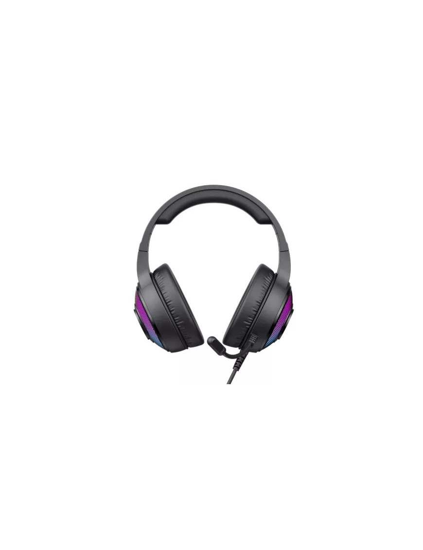 Căști gaming HAVIT H2042D-BK cu microfon și iluminare RGB, difuzoare 50mm, negru