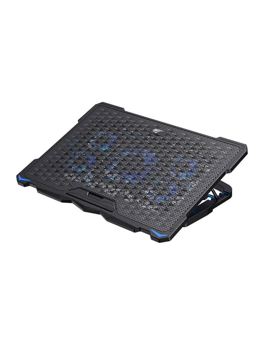 Cooler laptop HAVIT F2076, 17.3", 5 ventilatoare, Black