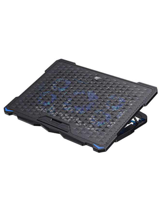 Cooler laptop HAVIT F2076, 17.3", 5 ventilatoare, Black