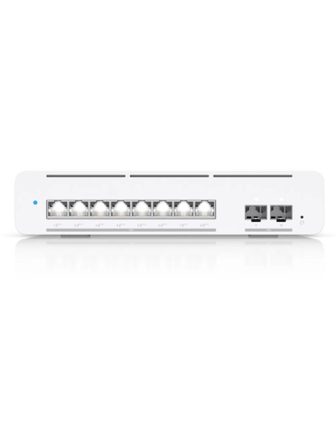 Switch UBIQUITI USW-PRO-8-POE-EU, Layer 3 UniFi, 1Gbps/10Gbps, 120W PoE++, Silver