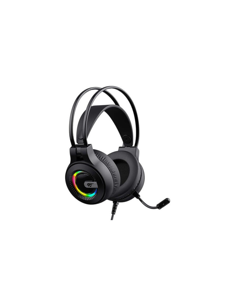 Casti gaming cu microfon HAVIT H2040D, RGB, Black