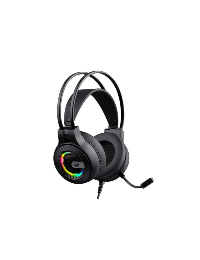 Casti gaming cu microfon HAVIT H2040D, RGB, Black