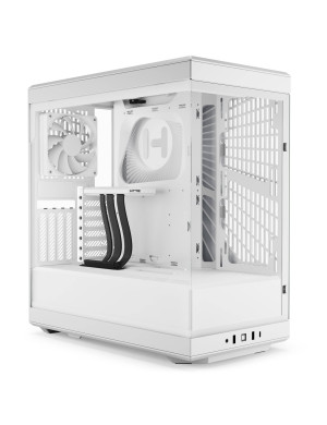 Carcasa HYTE Y40, Mid-Tower, ATX/Micro-ATX/Mini-ITX, Tempered Glass, Panoramic View Design, Snow White