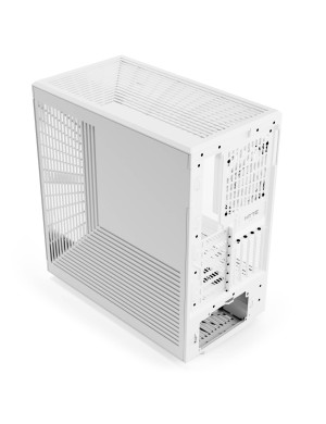 Carcasa HYTE Y40, Mid-Tower, ATX/Micro-ATX/Mini-ITX, Tempered Glass, Panoramic View Design, Snow White