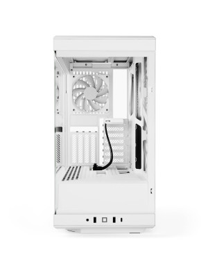 Carcasa HYTE Y40, Mid-Tower, ATX/Micro-ATX/Mini-ITX, Tempered Glass, Panoramic View Design, Snow White