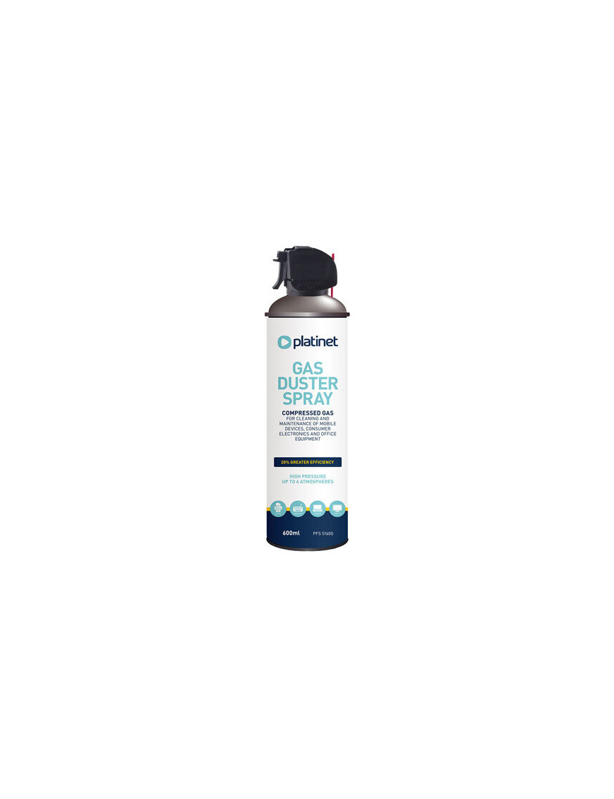 Spray Aer Comprimat cu Pistol PLATINET PFS5160G, 600ml