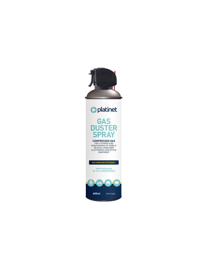 Spray Aer Comprimat cu Pistol PLATINET PFS5160G, 600ml