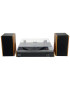Pick-up Akai ATT-240SP, 20 W, Bluetooth, USB, 2 boxe externe, capac transparent cu balama, functie Auto-Stop, maro + negru