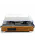 Pick-up Akai ATT-240SP, 20 W, Bluetooth, USB, 2 boxe externe, capac transparent cu balama, functie Auto-Stop, maro + negru