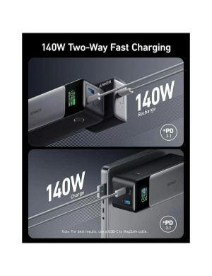 Powerbank Anker 737 24.000 mAh, 140W, GaN Prime, Smart Digital Display, 2x USB-C, USB-A, PD 3.1