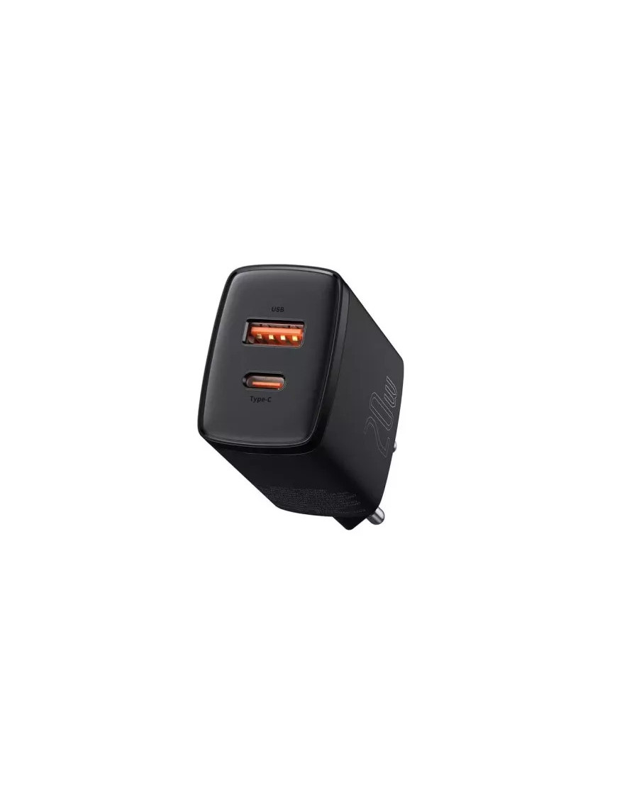Incarcator retea BASEUS CCXJ-B01, Quick Charge, USB, USB Type-C, 20W, negru