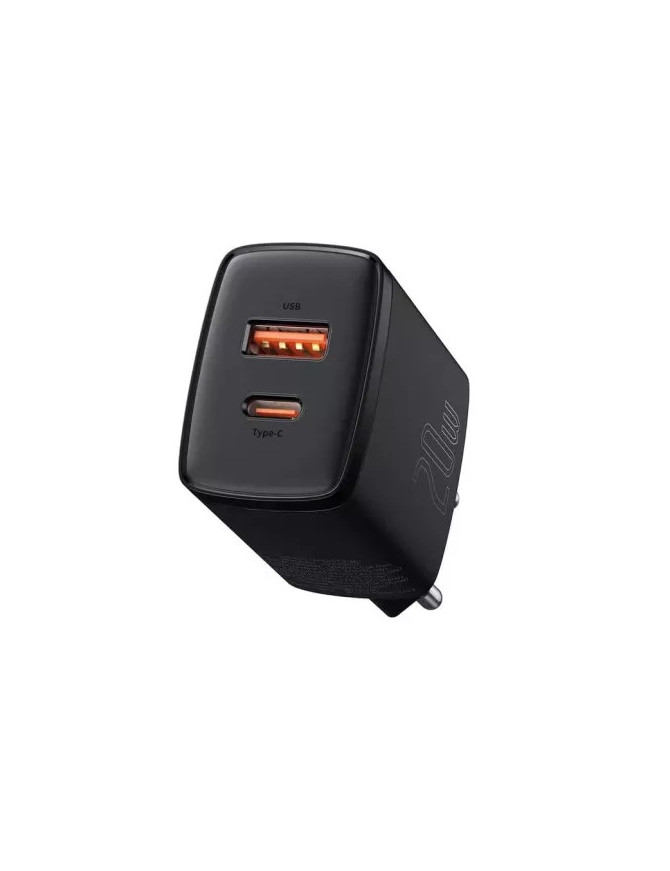Incarcator retea BASEUS CCXJ-B01, Quick Charge, USB, USB Type-C, 20W, negru