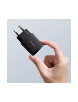 Incarcator retea BASEUS CCXJ-B01, Quick Charge, USB, USB Type-C, 20W, negru