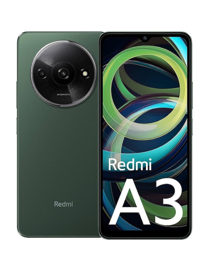 Telefon XIAOMI Redmi A3, 128GB, 4GB RAM, Forest Green