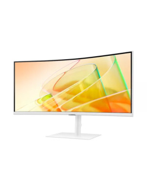 Monitor LED curbat SAMSUNG ViewFinity S6 S65TC LS34C650TAUXEN, 34" UWQHD, VA, Thunderbolt, HDR, FreeSync, 5ms, 100Hz, White