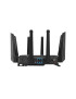 Router Wireless ASUS GT-BE98, Quad-Band, Wi-Fi 7, 2.4/6 GHz, 1376 + 11529 Mbps, Black