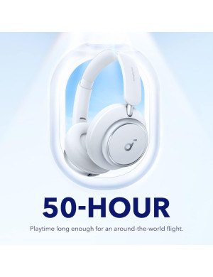 Casti Wireless Over-Ear Anker Soundcore Space Q45 White