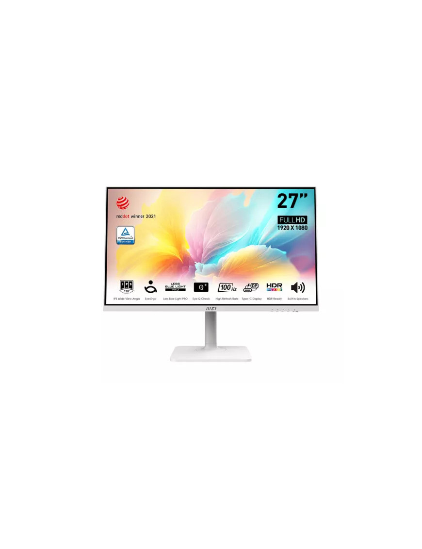 Monitor LED MSI Modern MD2712PW, 27", Full HD IPS, 100 Hz, USB-C, HDR, 1ms, Black