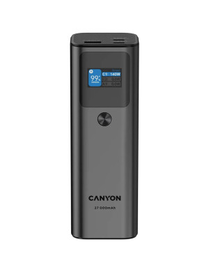 Powerbank Canyon 27.000 mAh PD140W QC 3.0 Dark Grey